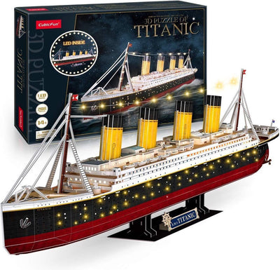 Kubikfun kubisch Spaß 3D -LED -Puzzel Titanic 266 Stücke