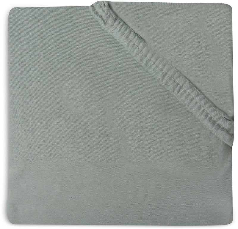 Jollein – Baby-Spannbettlaken-Jersey (Aschgrün) – Baumwolle – Spannbettlaken-Box – 70 x 140 cm, 75 x 150 cm