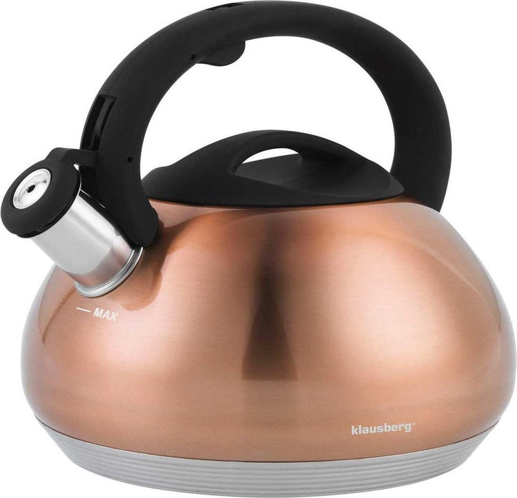 Klausberg kb-7385 Pfeifkessel – 2,7 l – Edelstahl – alle Wärmequellen