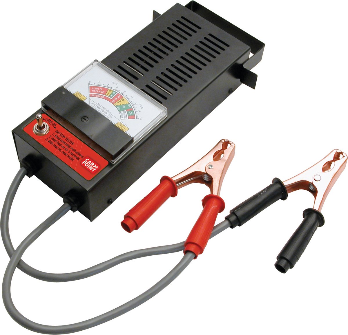 Carpoint Batterietester 6-12 Volt - Schwarz