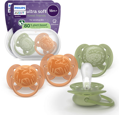 Philips Avent Ultra Soft – superweicher Silikonschnuller (ab 18 Monaten) – für empfindliche Haut – 4 Stück – scf093 07