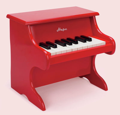 Hape Spielzeugklavier – Kinderklavier aus Holz mit 18 Tasten, Notenheft und Notensystem – ab 3 Jahren