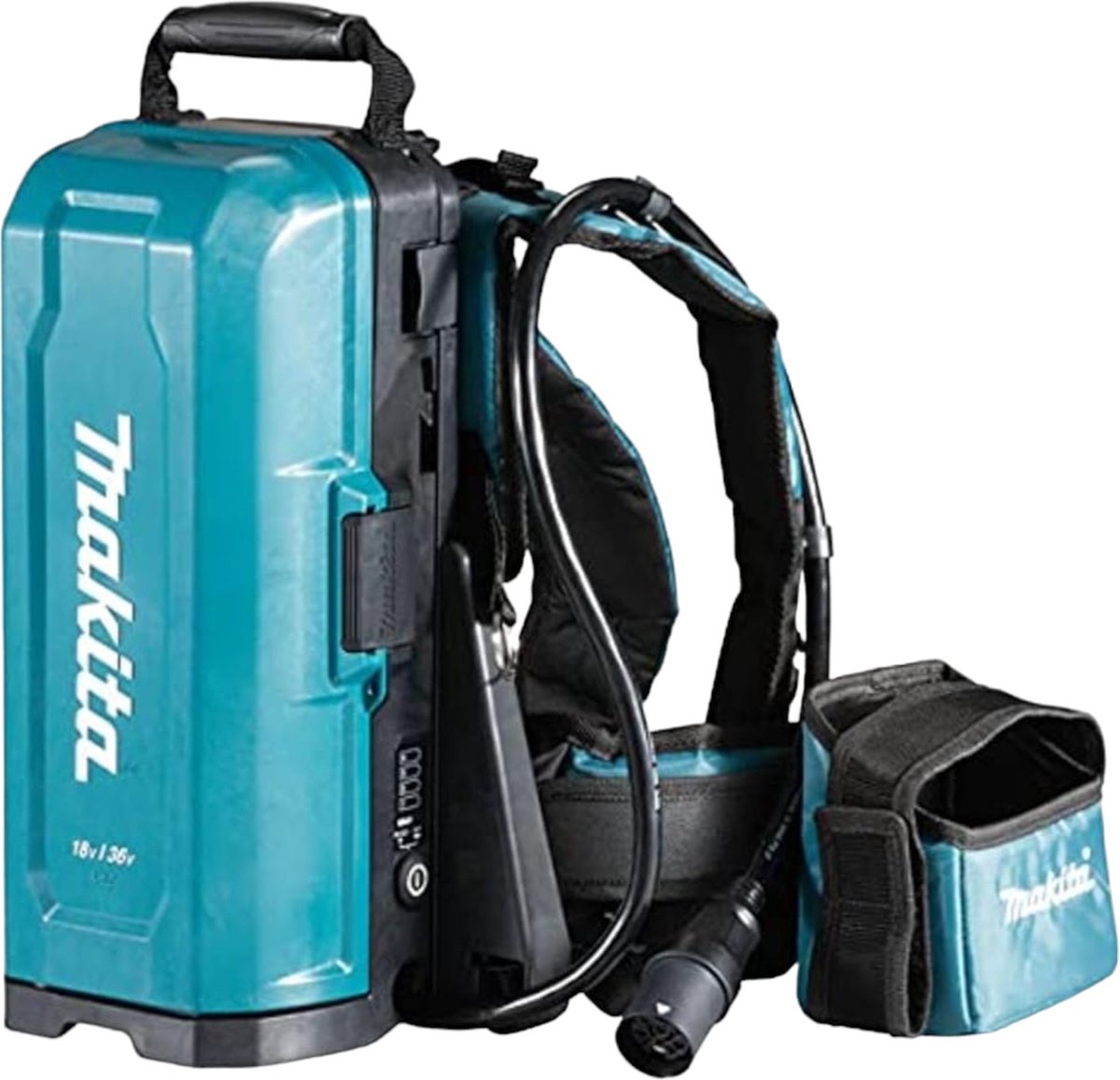 Makita 18-V-Rucksack-Akkustation PDC01 mit 2x18-V-Adapter, im Karton – 191a64-2