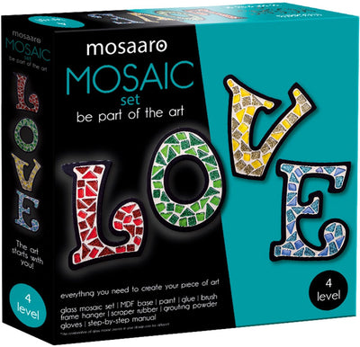 Mosaaro Mosaik-Bastelset Love Creative Toys Mehrfarbig.