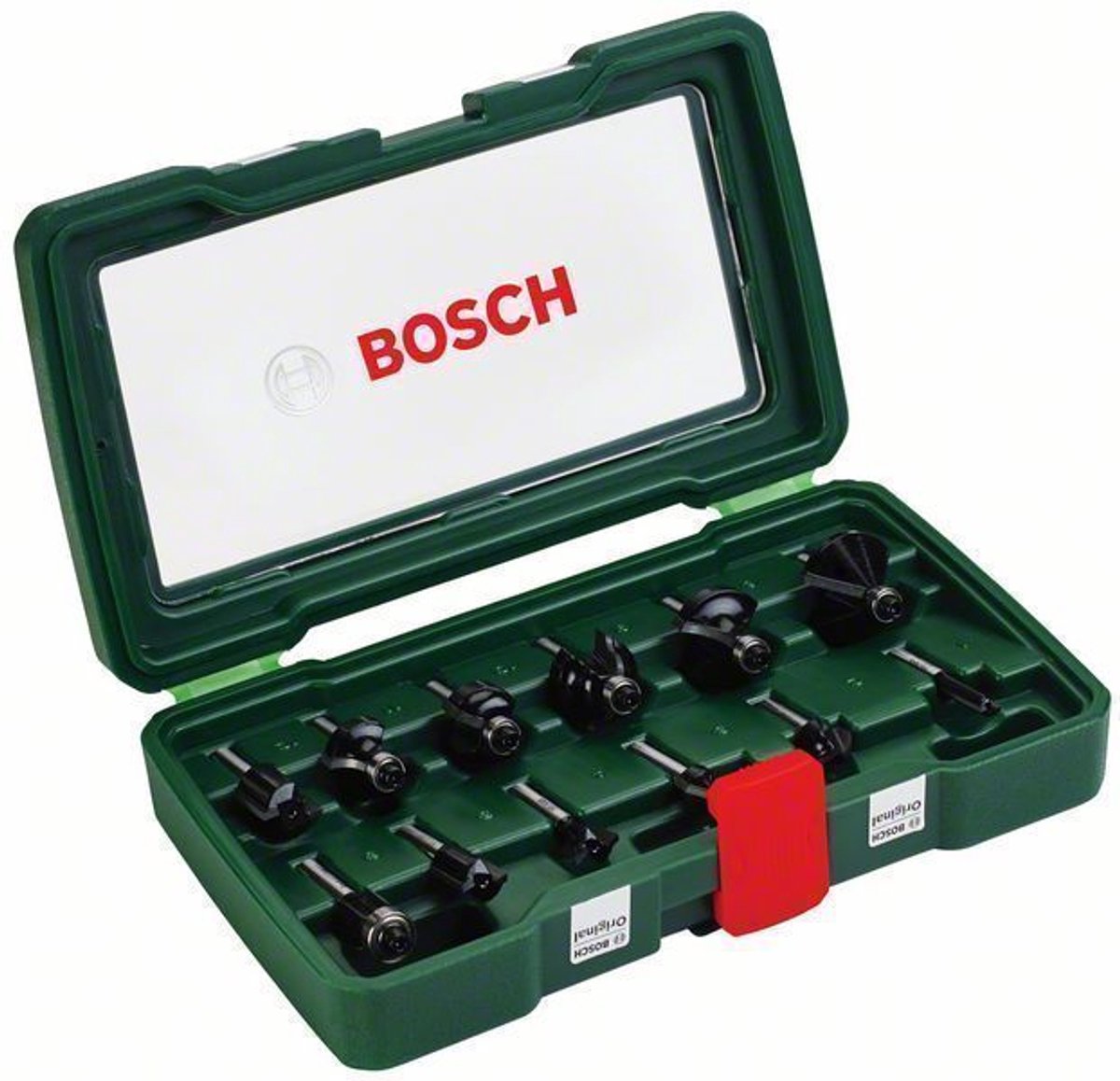 Bosch 12-teiliger Fräsersatz 1 4 Schaft