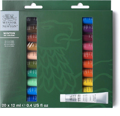 Winsor Newton 1490702 Winton Ölfarbe 20 x 12 ml Einsteigerset