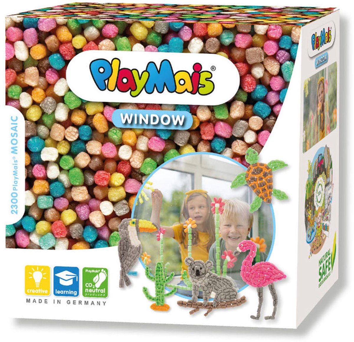 Playmais Playmais Fenster Mosaik Dieren, 2300dlg.