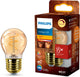Philips LED Philips Vintage LED – dimmbare Lampe – 15 W – extra warmweißes Licht: 1800 K – E27-Fassung – bernsteinfarbenes Glas – Kugellampe