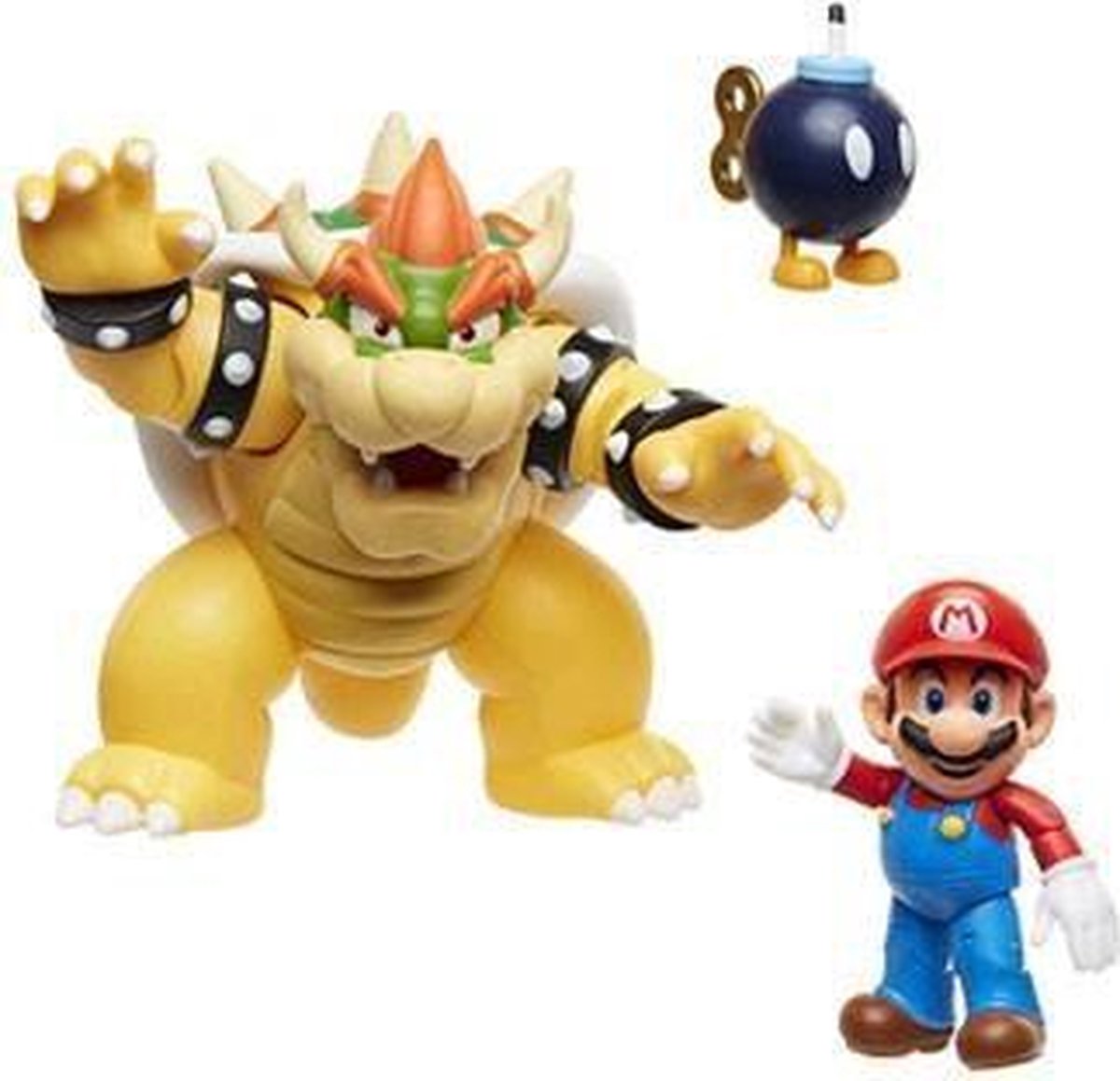 Jakks Nintendo Super Mario Bowser 18 cm vs. Mario Figuren-Set