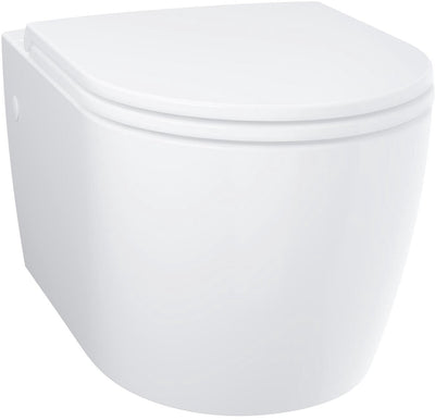 Grohe Start rundes Wand-WC mit Soft-Close-Sitz – spülrandlos – horizontaler Abfluss – ohne eingebauten Spülkasten – alpinweiß