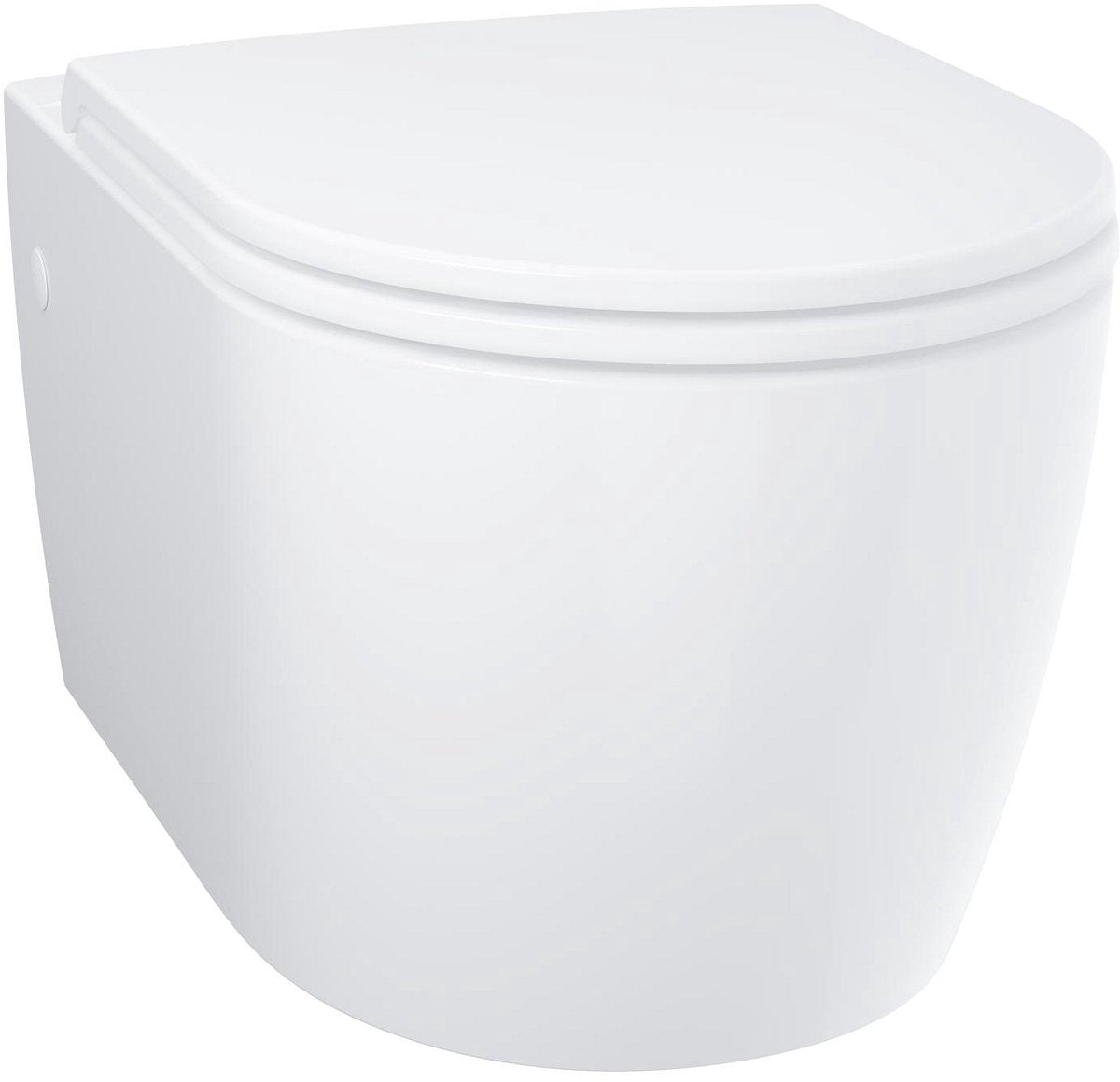 Grohe Start rundes Wand-WC mit Soft-Close-Sitz – spülrandlos – horizontaler Abfluss – ohne eingebauten Spülkasten – alpinweiß