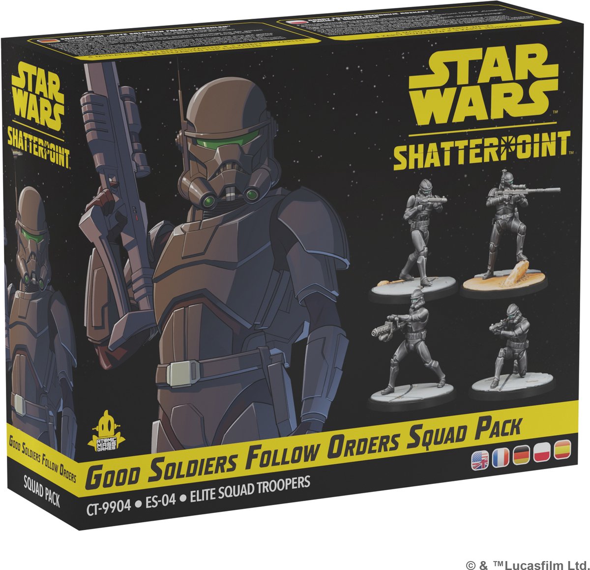 Atomic Mass Games Star Wars Shatterpoint Gute Soldaten befolgen Befehle – en fr de pl es