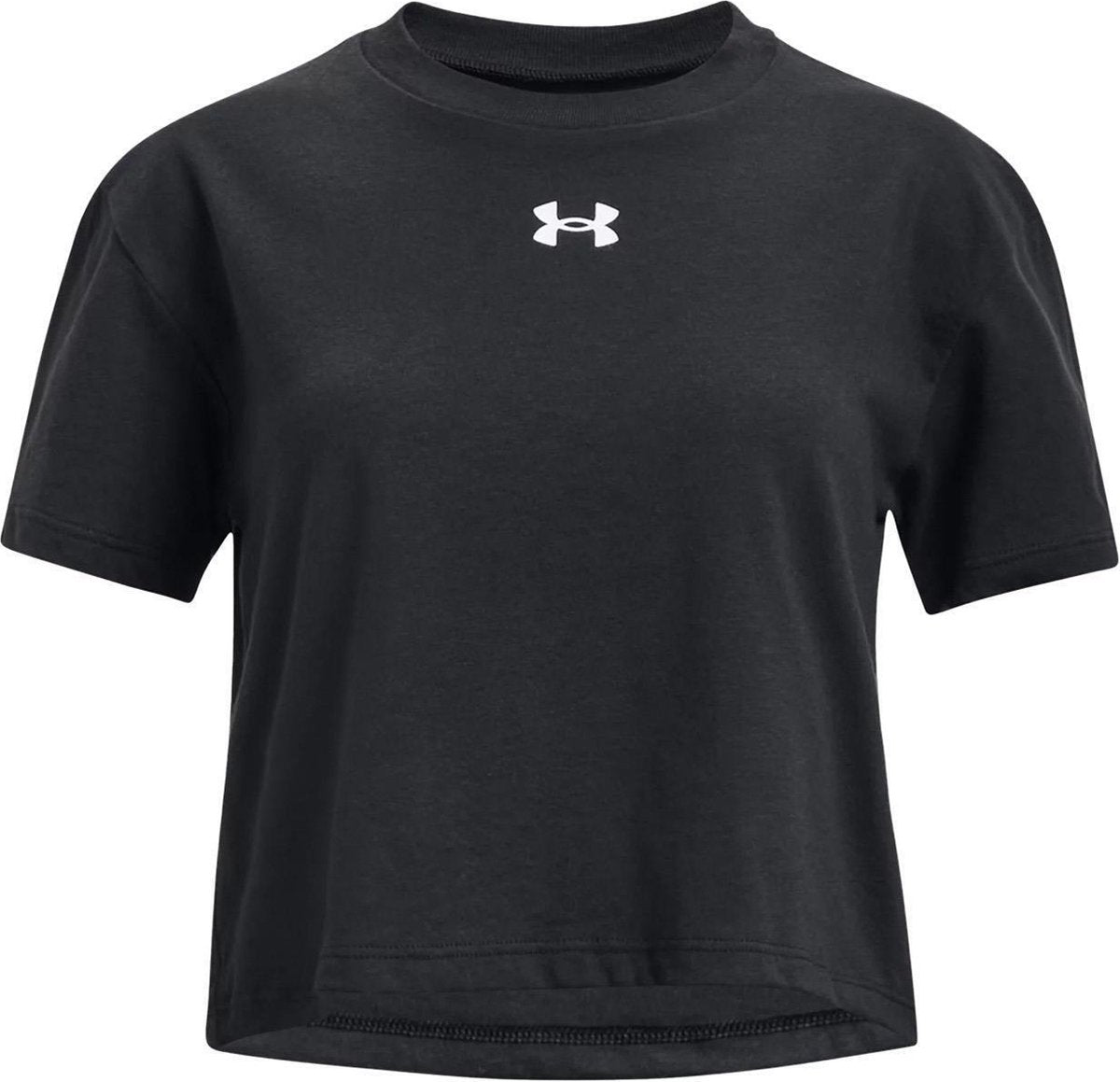 Under Armour UA Crop Sportstyle Logo SS Mädchen-Sportshirt – Größe YLG