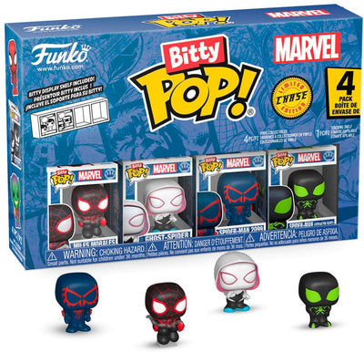 Funko Spider Man Bitty Pop! Vinylfigur 4er-Pack Serie 2 2 cm Minifigur – 2 cm