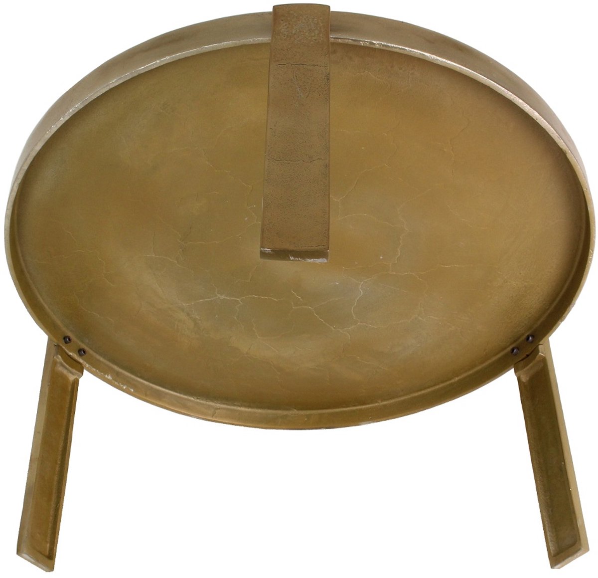 HD Collection Tisch Aluminium Gold 83x83x37cm