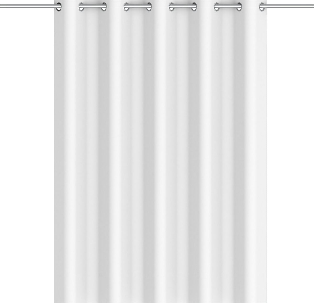 Eisl Duschvorhang – (L x B) 200 x 180 cm – weiß