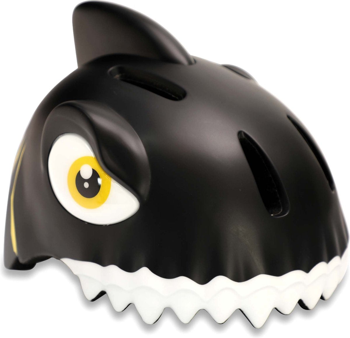 Verrückte Sicherheit – Kinderfahrradhelm – Fahrradhelm für Kinder – Black Shark – EN1078 zertifiziert – Größe S – 49 54 cm verstellbar