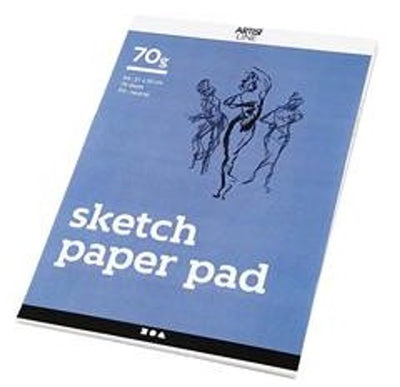 Sketch Block White A4 70gr, 70 Blätter