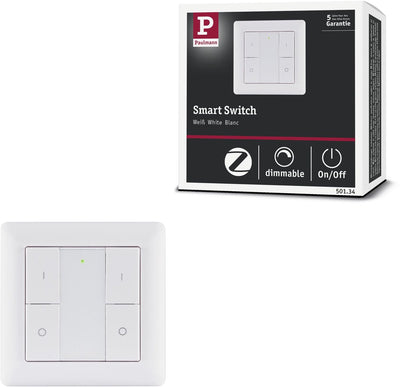 Paulmann Wandschalter Smart Home ZigBee 3.0 Ein Aus Dimmen Weiß