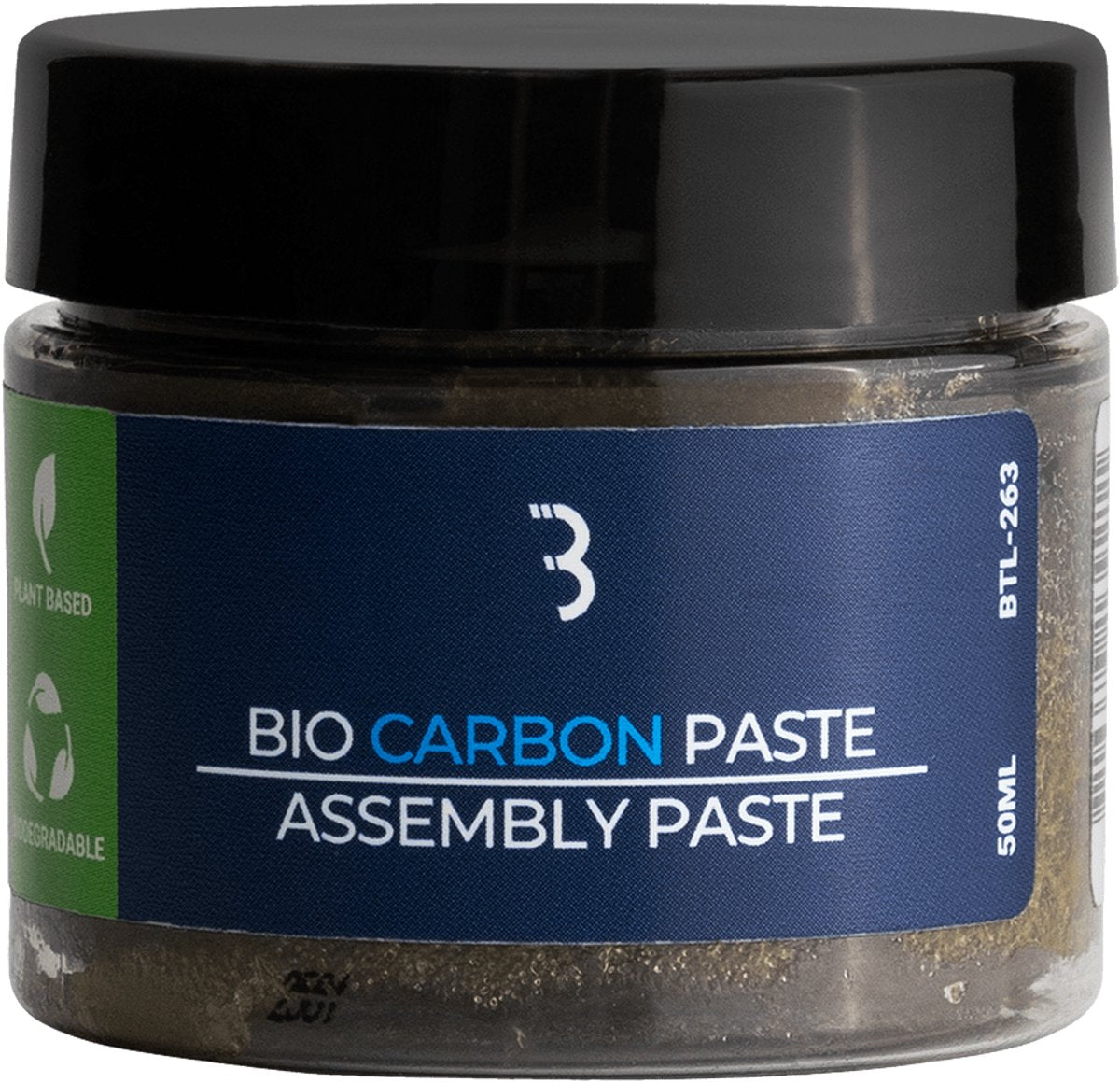 Bbb Cycling Bio-Carbon-Montagepaste Fahrrad – für Sättel, Sattelstützen und Lenker – Montagefett Carbon – 50 ml – Biocarbon-Paste BTL-263