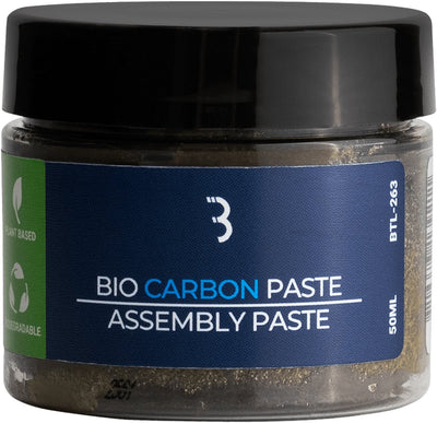 Bbb Cycling Bio-Carbon-Montagepaste Fahrrad – für Sättel, Sattelstützen und Lenker – Montagefett Carbon – 50 ml – Biocarbon-Paste BTL-263