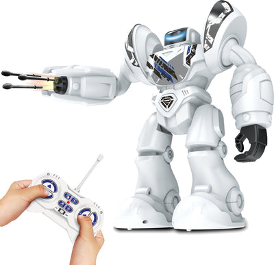 Silber Roboter Robo Blast Weiß