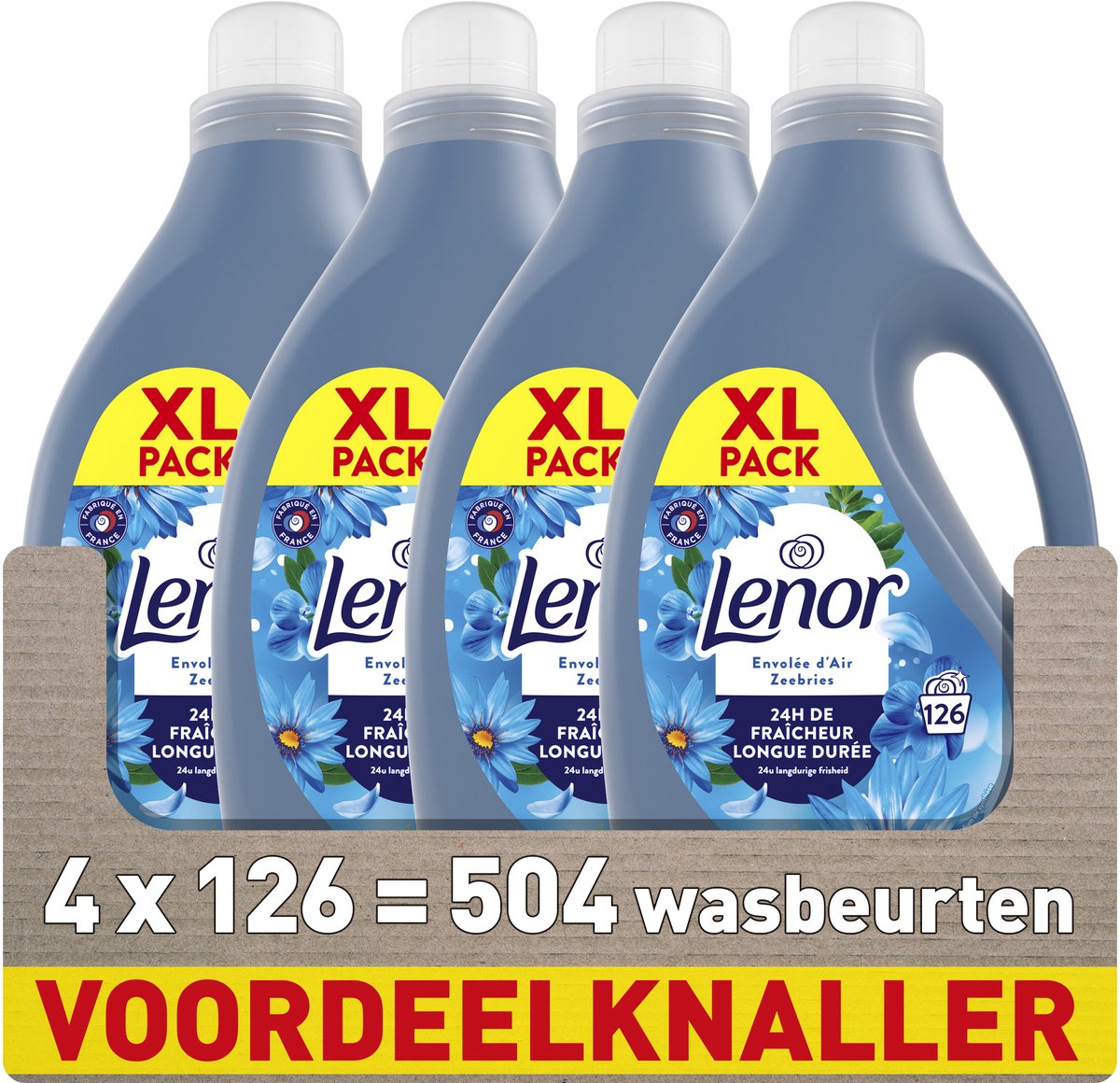 Lenor Weichspüler – Meeresbrise – 4 x 126 Wäschen