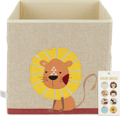 Bieco Löwe Natur 32cm Stoff-Aufbewahrungsbox 04010457