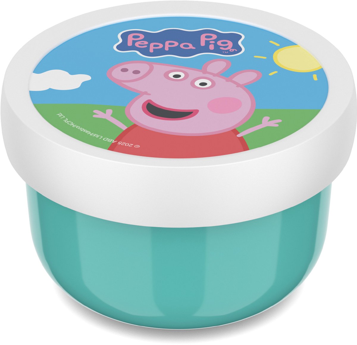 Mepal Obstbox Campus - 300 ml - inklusive Obstgabel - gut verschließbar - Snackbox - Peppa Pig