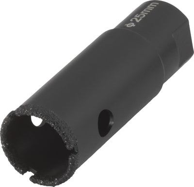 Wolfcraft – Diamantbohrer 25 mm für Winkelschleifer – Fliesenbohrer 25 mm – Diamant-Lochsäge – 5942000