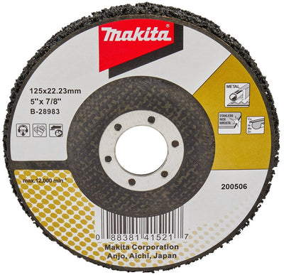 Makita Zubehör Reinigungsscheibe 125 mm schwarz – B-28983 B-28983