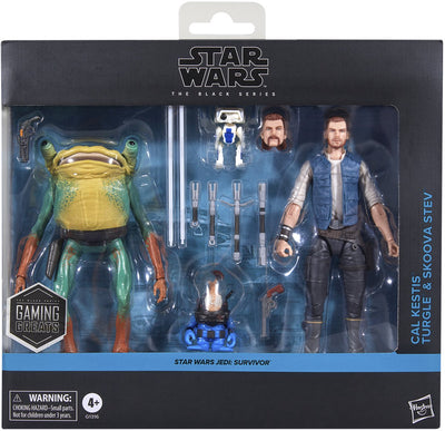 Star Wars the Black Series Cal Kestis, Turgle und Skoova Stev – Actionfiguren-Set – 15 cm