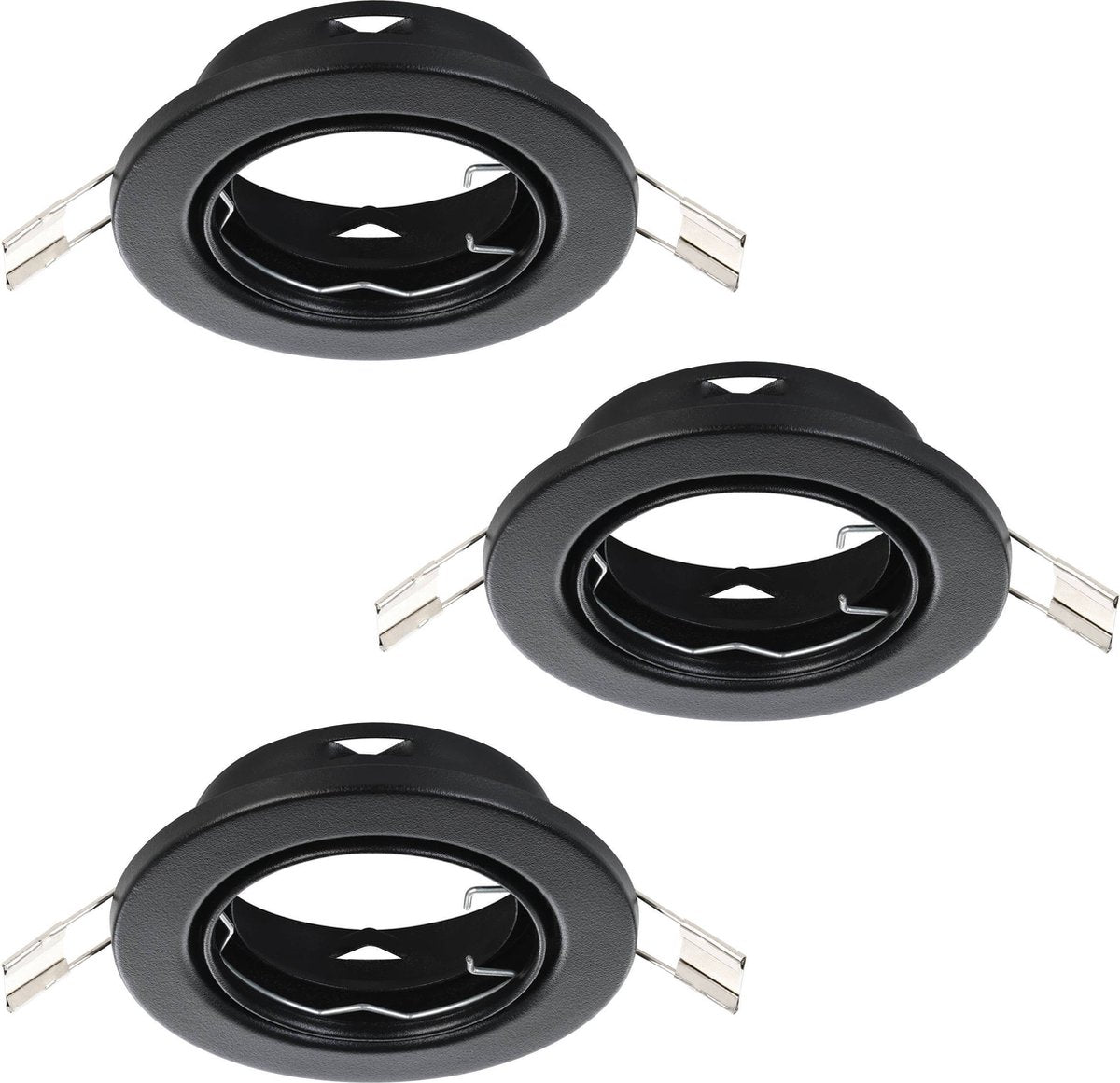 Eglo Agulo 1 Einbaustrahler - gu10 - ø 8,5 cm - schwarz - 3er-Set - neigbar