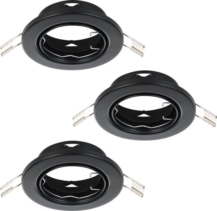 Eglo Agulo 1 Einbaustrahler - gu10 - ø 8,5 cm - schwarz - 3er-Set - neigbar