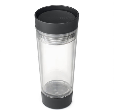 Brabantia Make-Take-Teetasse zum Mitnehmen – doppelwandig – 0,36 Liter – dunkelgrau