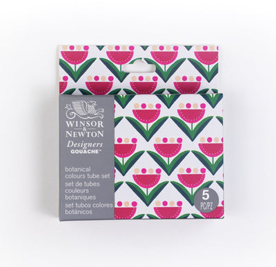 Winsor Newton 0690183 Designer Gouache Botanical Set 5x14ml – Hochwertige Gouache für florale und botanische Illustrationen