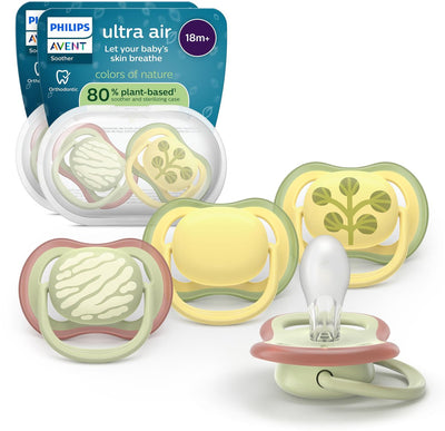 Philips Avent Ultra Air – atmungsaktiver und leichter Schnuller (ab 18 Monaten) – 4 Stück – scf349 55