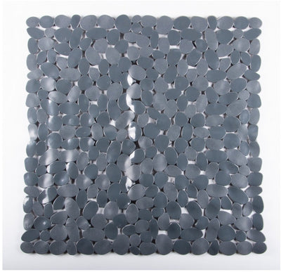 Eisl Duschmatte - Antirutschmatte - 540 x 540 mm - Steinmotiv - Anthrazitgrau
