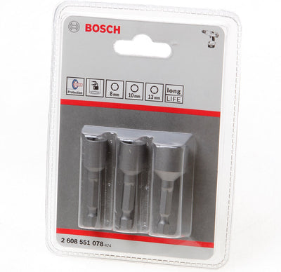 Bosch 3-teiliges Steckschlüsselpaket 3-tlg