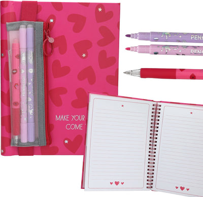 Depesche – Penfection-Notizbuch mit Stift und Markern – Herz
