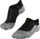 Falke ru4 Invisible Anti-Blister Baumwoll-Funktionsmaterial Laufsocken Damen Schwarz – Größe 35-36