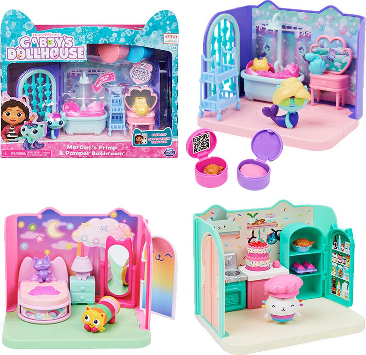 Gabby's Dollhouse – Zimmer-Spielset – Stil kann variieren