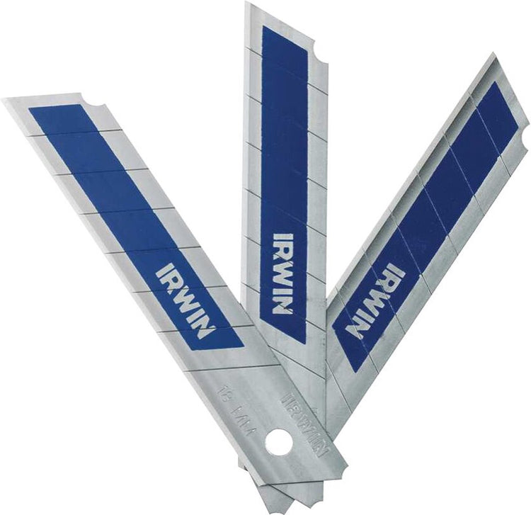 Irwin – Bimetall-Ersatzklinge, blau, 18 mm, 5 Stück pro Packung – Schneidwerkzeuge