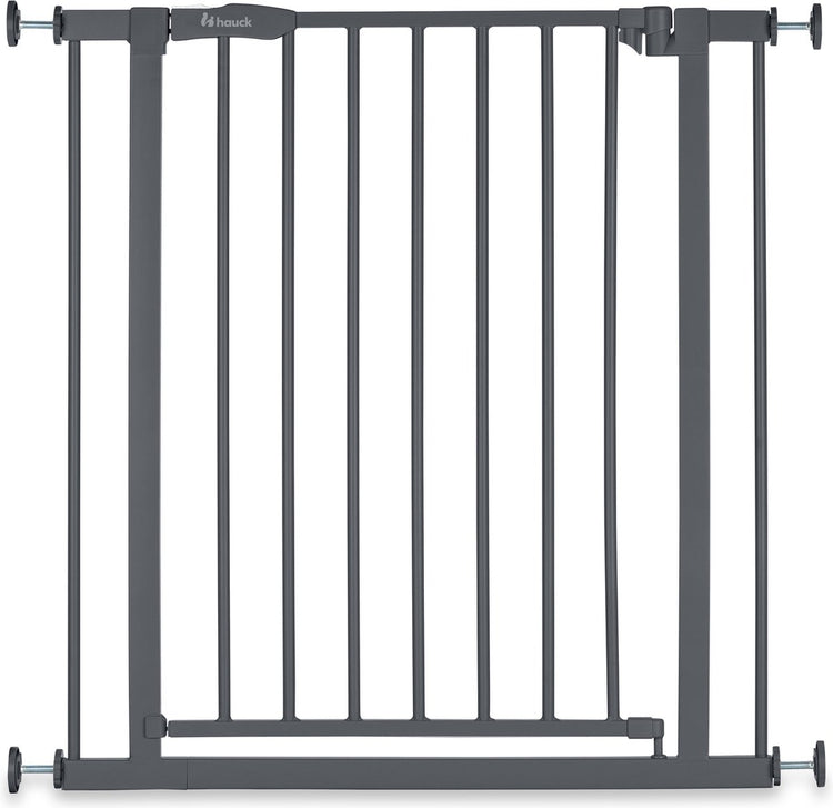 Hauck Open n Stop 2 Schutzgitter – Treppenschutzgitter – dunkelgrau – 75–80 cm