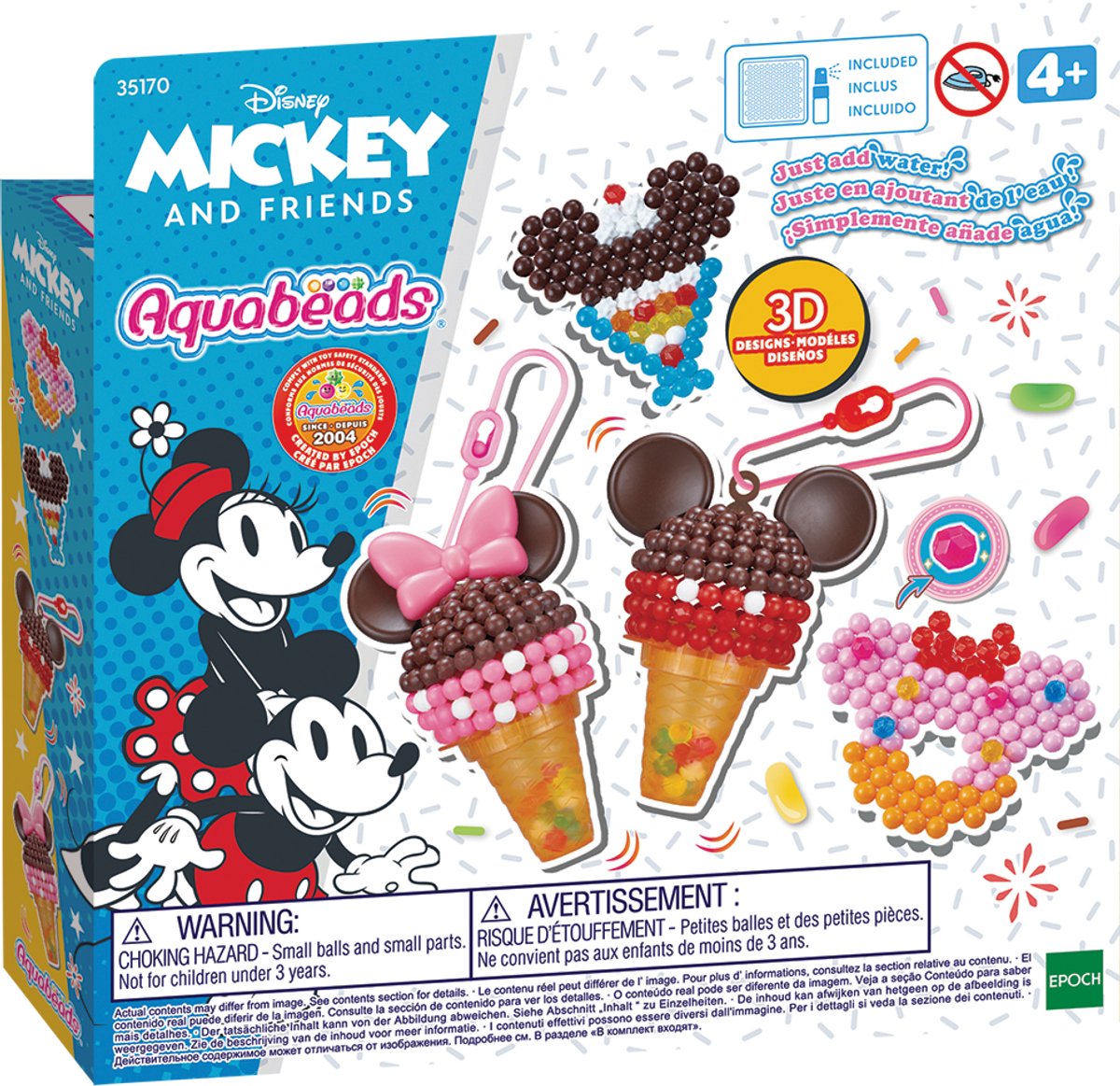 Aquabeads 3D Mickey Friends Eiscreme-Set