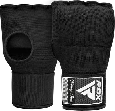 Rdx Sports IS2 - Innenhandschuhe - Innenhandschuhe - Baumwollhandschuh und Halbbandage - mit Bandage - Farbe: Schwarz - Größe: L
