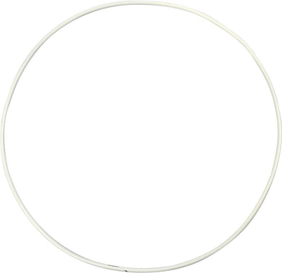 Creativ Company Metalldrahtring, D 20 cm, Stärke 3 mm, weiß, 5 Stück 1 Box