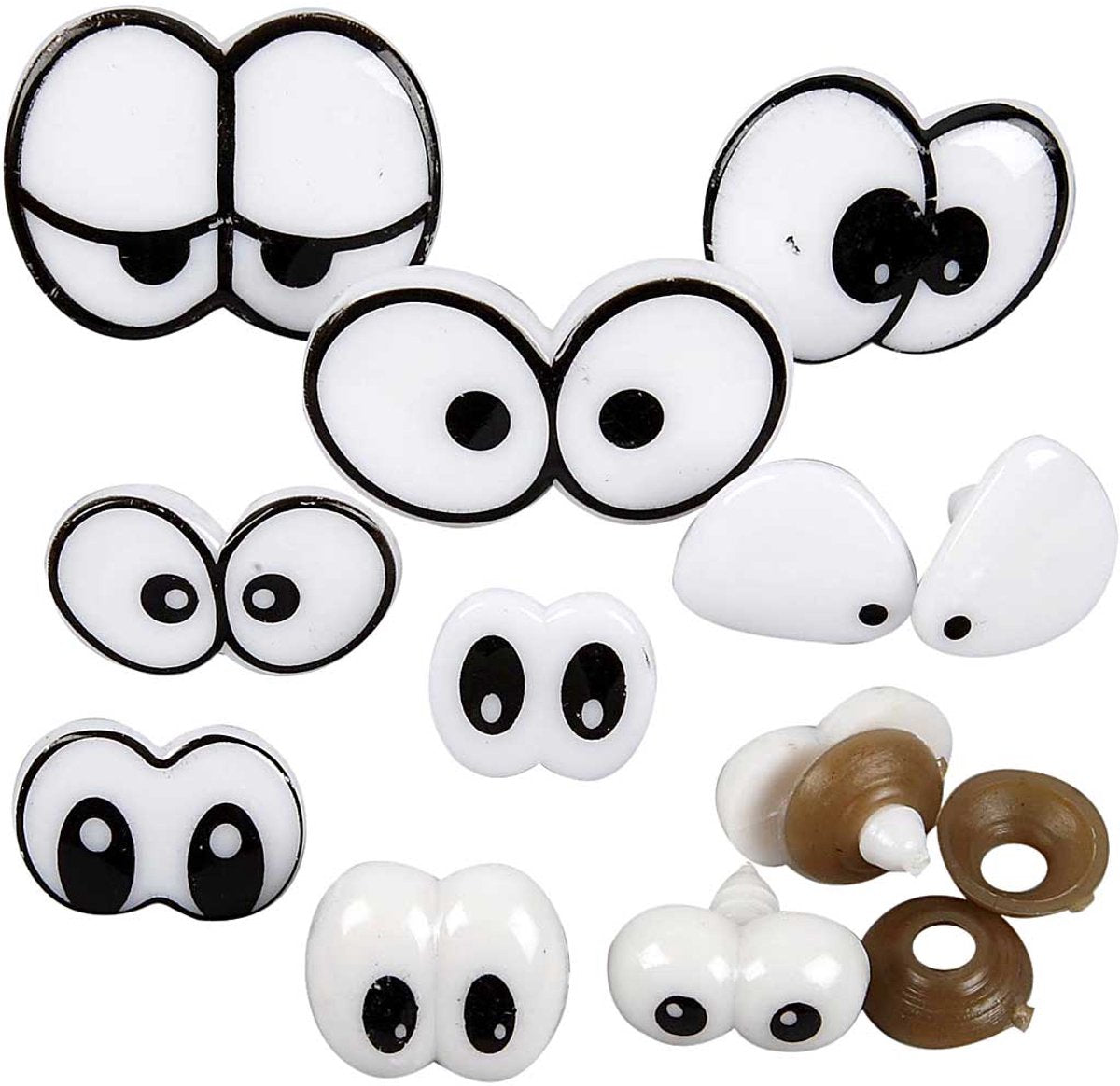 Creativ Company lustige Augen, Größe 2-3 cm, 200 div. 1 Box