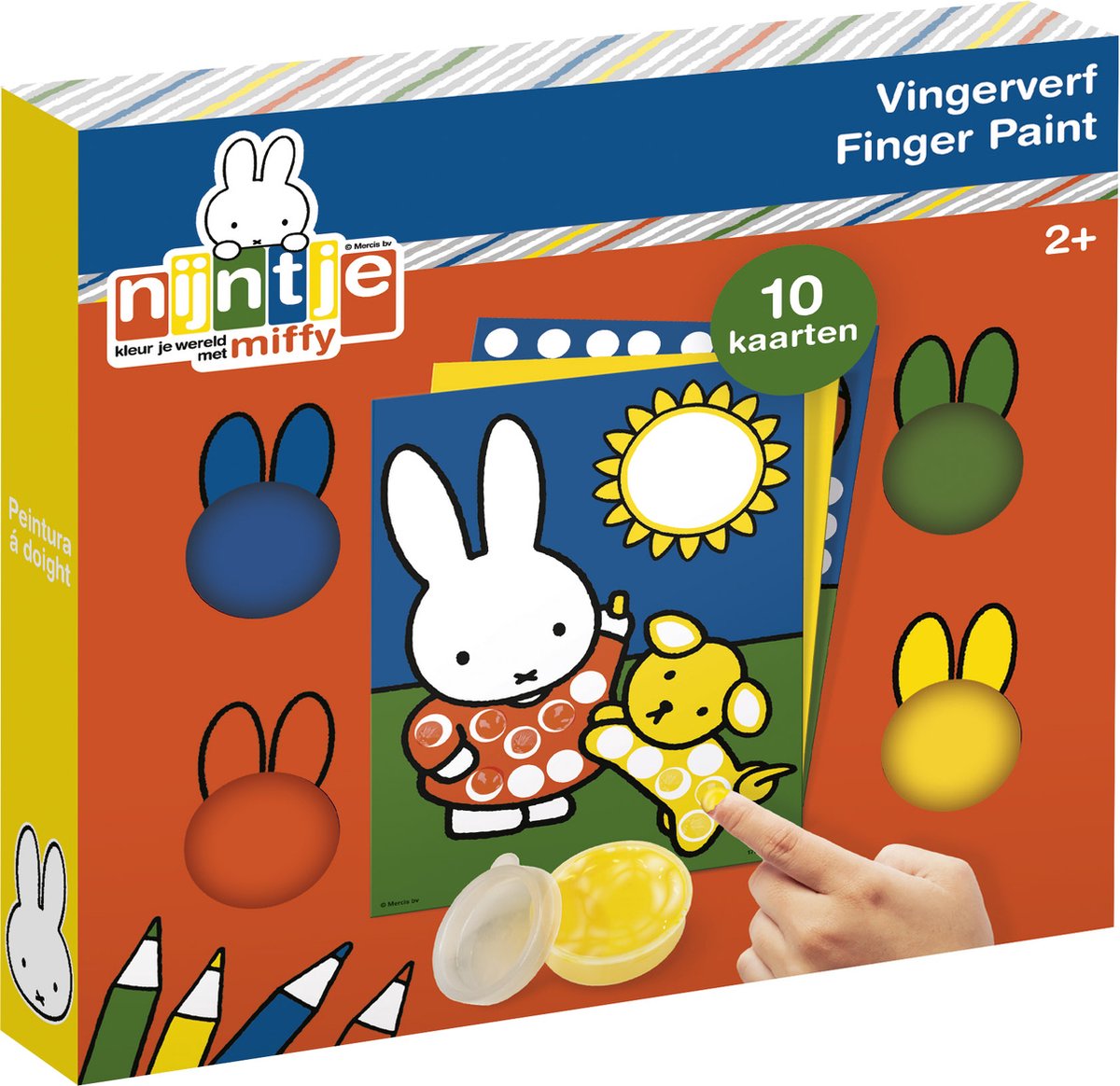 Miffy Creative mit Fingerfarbe