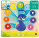 Jumbo Goula - Holz-Studenpuzzle Pfau, 9-tlg.